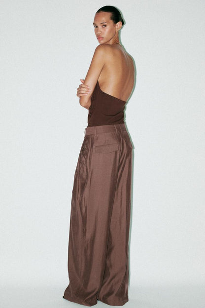 Body col bijou drapé